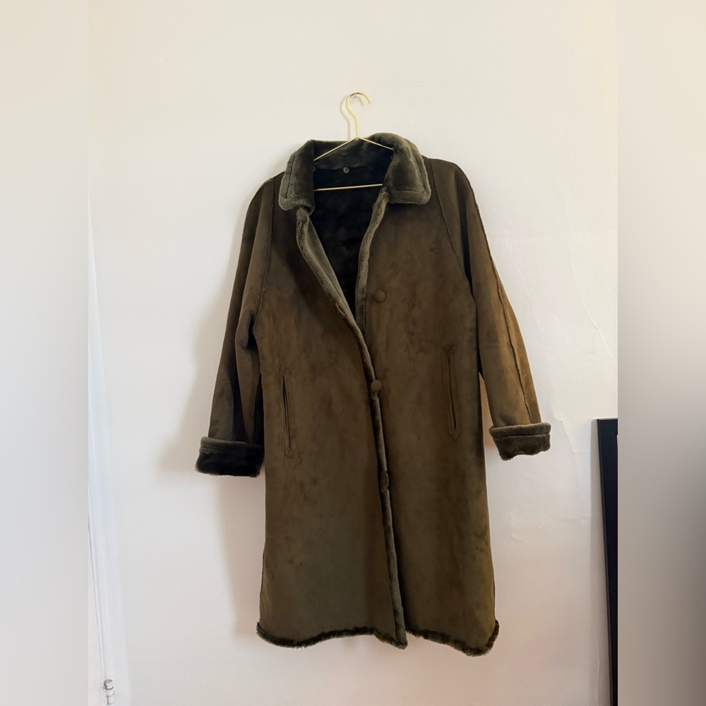 Vintage olive green coat